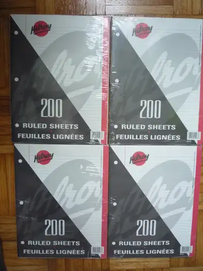 4 NEW packs ruled paper sheets & 1000s more  on sale        b242, View more