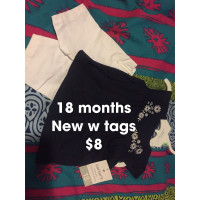 18 month girl summer outfits. New w tags. $8 