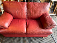 Leather. Love Seat