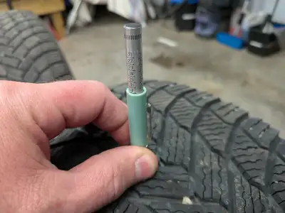 Size P235/55R17 X-Ice Snow tires on steel wheels with 7/32" tread remaining. These were used on a 20...