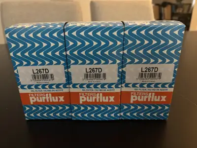 3 VW Oil Filters. Were for my CC 3.6 VR6. Purflux part number L267D. VW part number 071115562, 07111...