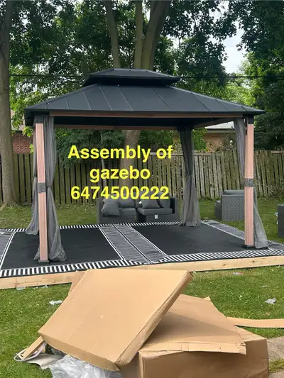 assembly of gazebo , View more