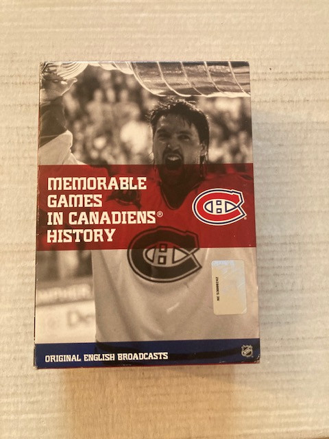 MEMORABLE GAMES IN MONTREAL CANADIENS HISTORY DVD SET dans CD, DVD et Blu-ray  à Ville de Montréal