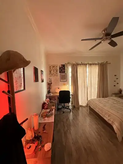 This is a private room with private attached bathroom , small private balcony and shared kitchen Fra...