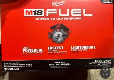 Brand new Milwaukee fuel brushless m18 6-1/2 circular saw 2833-2, View more
