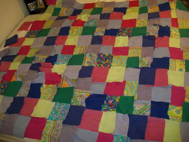 HAND MADE QUILTS 1 of a kind CASHMERE, SILK, COTTON  METALLIC in Bedding in City of Toronto - Image 7