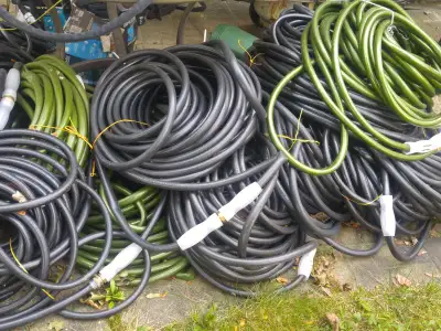 Garden Hose - Commercial Grade, black, 100 ft - $20. ea. tested, View more