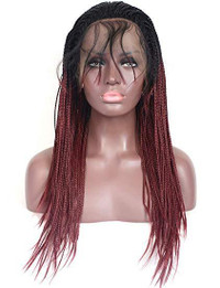 BLUPLE Micro Synthetic Lace Front Wigs Heat braided wigs