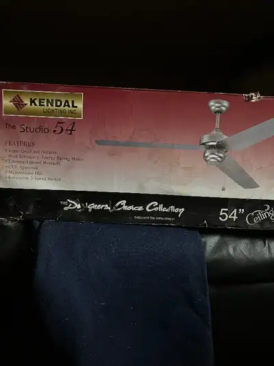 Ceiling fan. New 54 inch, View more