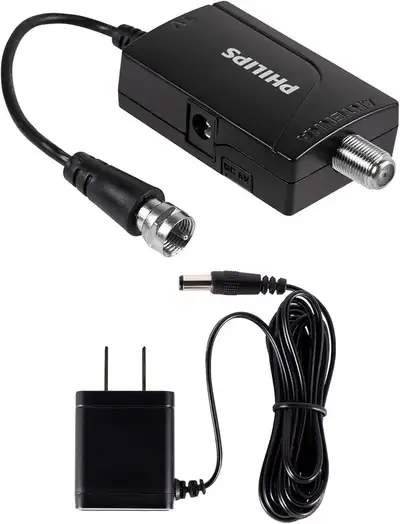 Philips HD TV Antenna Amplifier AC Power Adapter Signal Booster, View more