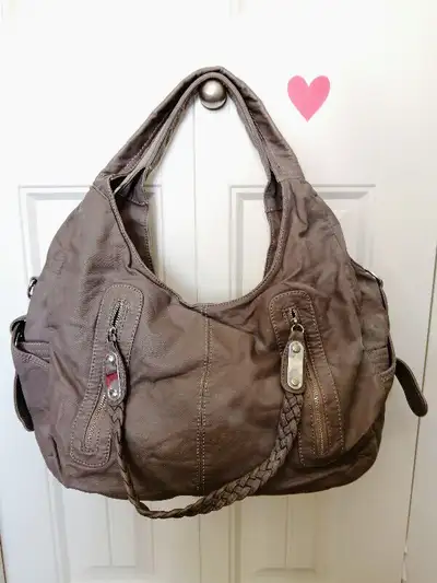 Shoulder Bag with Multiple Zipper Compartments, View more