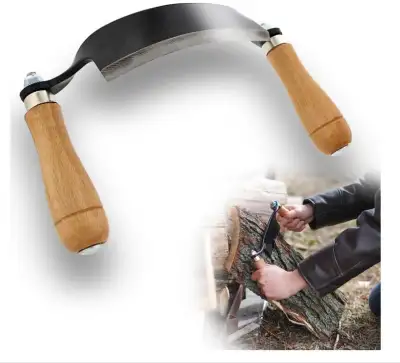 Curved Draw Shave Tool, Woodworking Draw Shave Knife - 5in Curved Draw Knife Woodworking Debarking H...