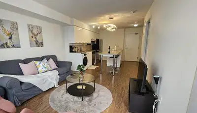 Fully Furnished, Freshly Painted & Professionally Cleaned Unit. Floor To Ceiling Windows, Open Conce...
