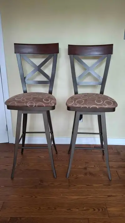 Bar chairs, Kyle Swivel Stools (MSRP$650 for one), View more
