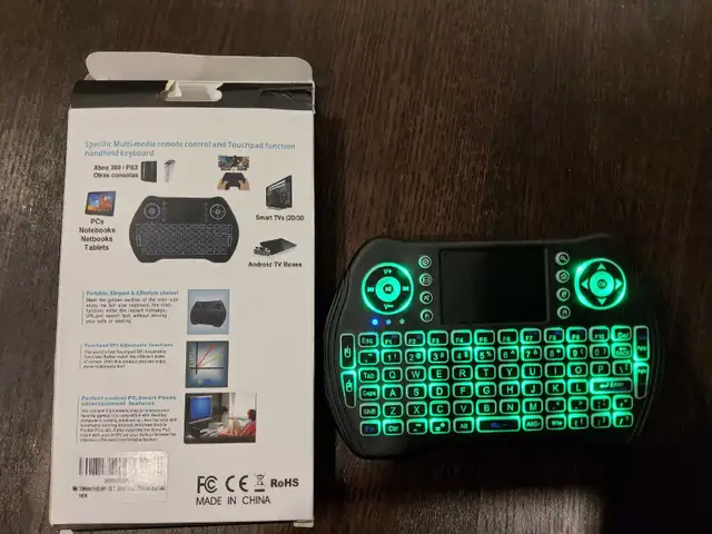 Backlit mini keyboard for android, Xbox, PS3, PCs and smart tvs in General Electronics in St. Catharines - Image 2