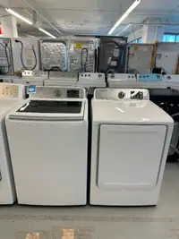 Laveuse Sécheuse Samsung blancwhite washer dryer white top load