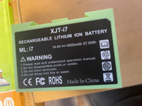 Battery for roomba i7  14.4V 4Ah