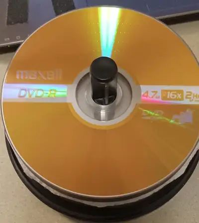 30 of Maxwell DVD-R discs 4.7 GB, 16X, 2 Hours SP mode