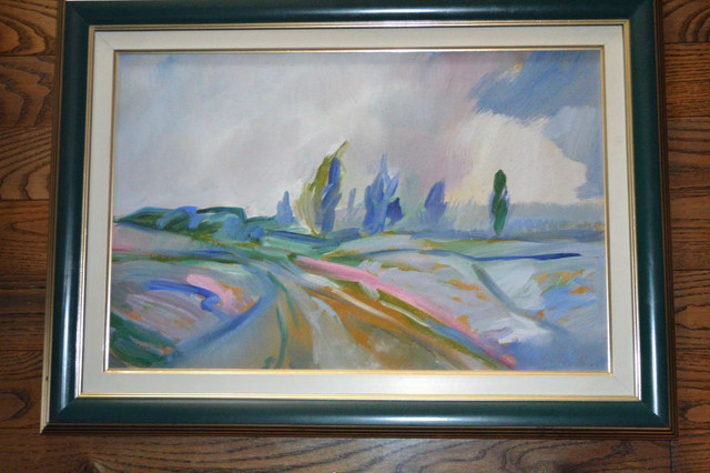 Beautiful Oil Painting AFTER THE STORM signed by artist in Arts & Collectibles in Gatineau - Image 3