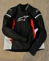 Alpine stars faster leather jacket size 56