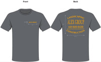 30 Gildan Ultra Cotton dark grey T-shirts 1 color print 2 sides