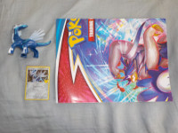 Pokemon Poster, Dialga McDonald's Toy, and 25th Dialga C ard