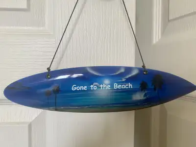 Wooden “Gone to the Beach” Sign, View more