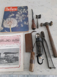 asst farming magazines and tools