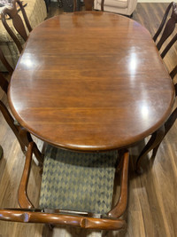 Cherrywood dining table 8 chairs