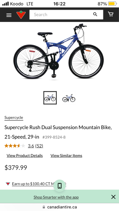 Mountain Bike "Rush 29 DS" series (Supercycle), View more