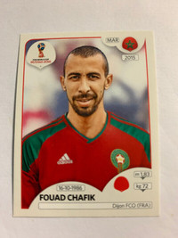 2018 PANINI FIFA WORLD CUP RUSSIA STICKER F. CHAFIK #158 MOROCCO