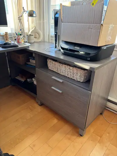 MOVING SALE: Bestar Pro Linea L-Shaped Office Desk, View more