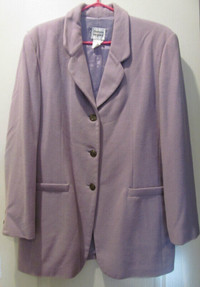 Cashmere jacket, Ladies Size 14, wool jacket, Mauve colour