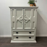 Tall white dresser / armoire