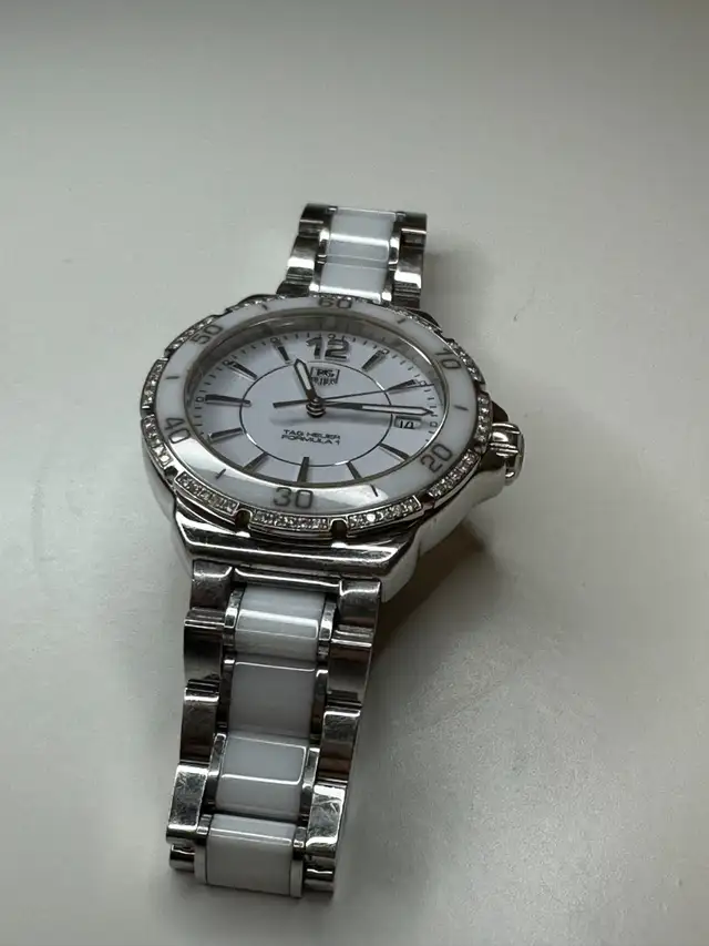 WAH1213.BA0861 TAG HEUER FORMULA 1 LADIES WHITE CERAMIC DIAMOND in Jewellery & Watches in City of Montréal - Image 7