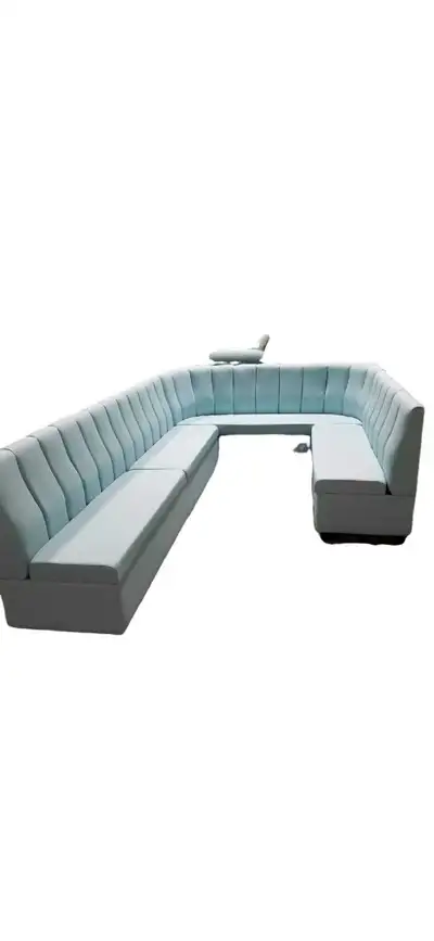 We Build custom Restaurant Benches Sofas Boxbeds Sectional and also REUPHOLSTERY Dinning Chairs and...