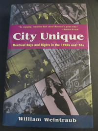 City Unique Montreal Days and Nights in 40s 50s HC book history
