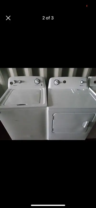 Amana stackable washer dryer sets with 30 days warranty 