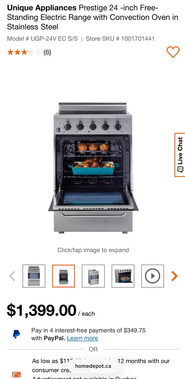 Free-Standing Electric Range with Convection Oven in Stoves, Ovens & Ranges in Markham / York Region - Image 3
