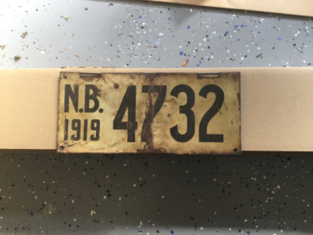 1919 New Brunswick licence plate in Arts & Collectibles in Dartmouth - Image 2