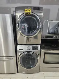 NEW MODEL SAMSUNG FROTN LAOD WASHER ELECTRIC DRYER STACKABLE