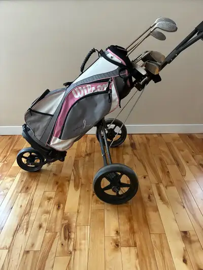 Women's Golf Clubs and Push Cart, View more