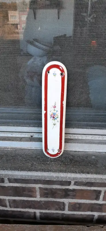 Very hard to find Victorian push plate in excellent condition for it's age. This is not a reproducti...