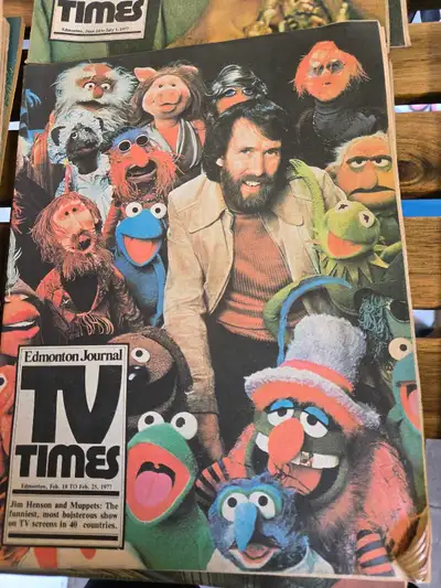 Edmonton Journal TV Times Magazine 1977 Jim Henson Muppets, View more