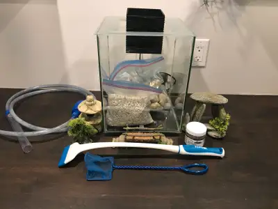 Fish Tank and accessories, View more