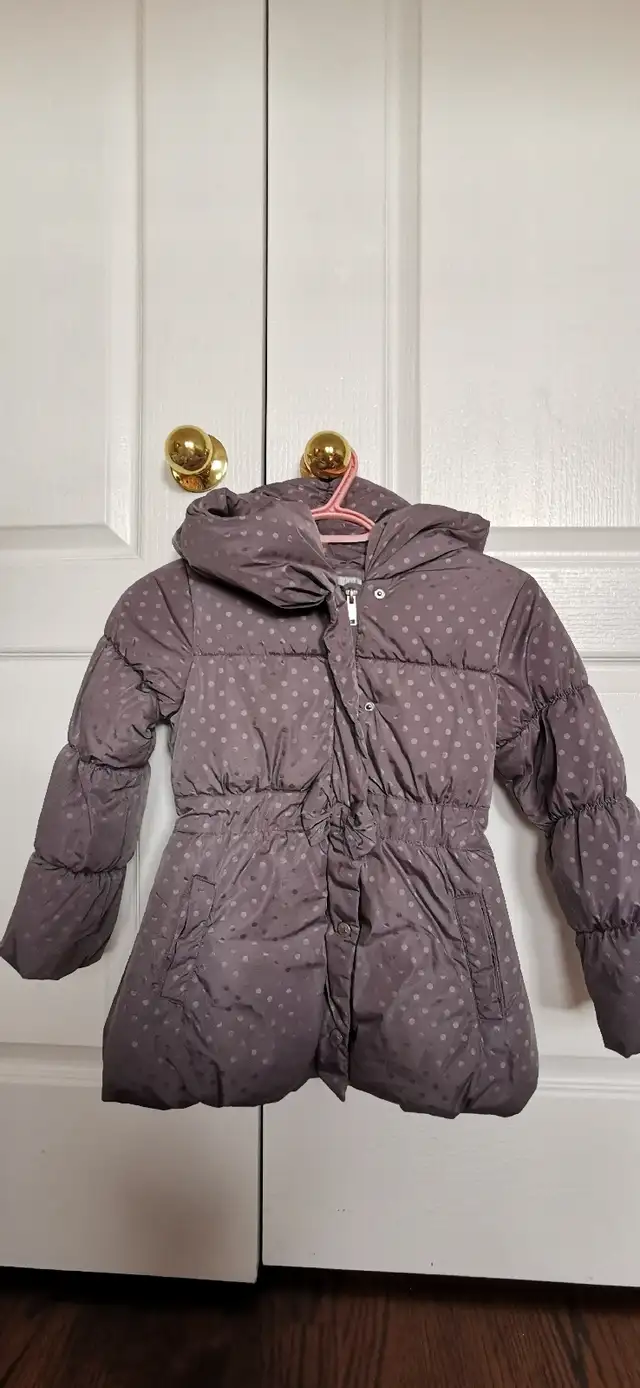 Grey girl winter jacket