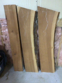 Cherry slabs edges and planks