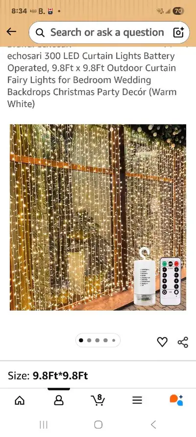 Echosari Curtain Lights, View more