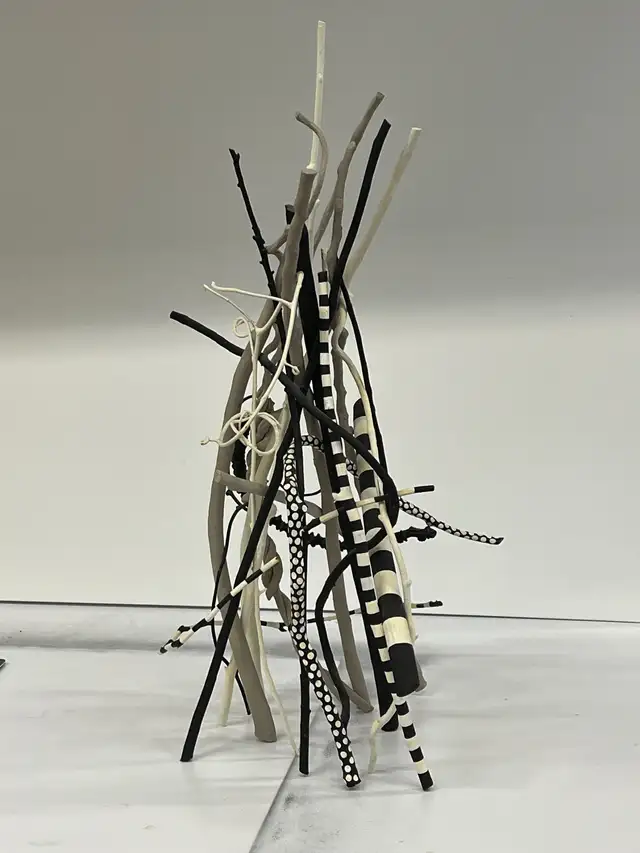 Attractive decorated/painted twig sculpture. Base 14”W x 31”H. in Arts & Collectibles in City of Toronto - Image 2