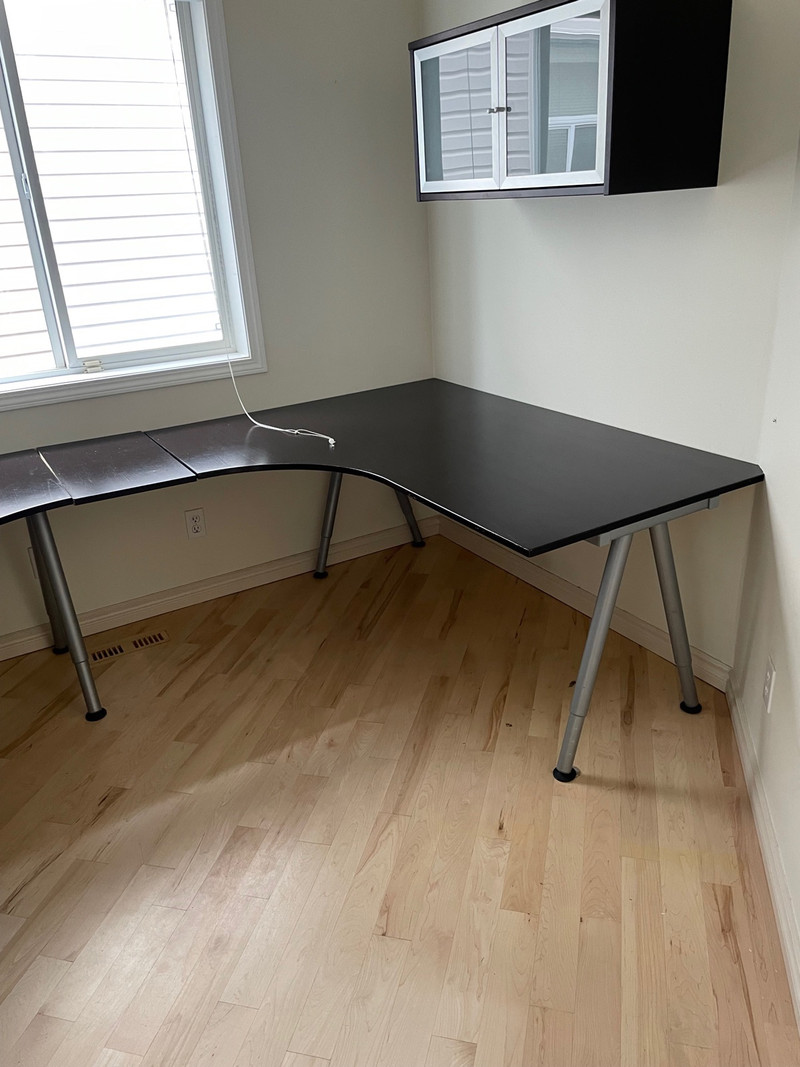 IKEA Cappuccino Galant left corner desk and wall Desks